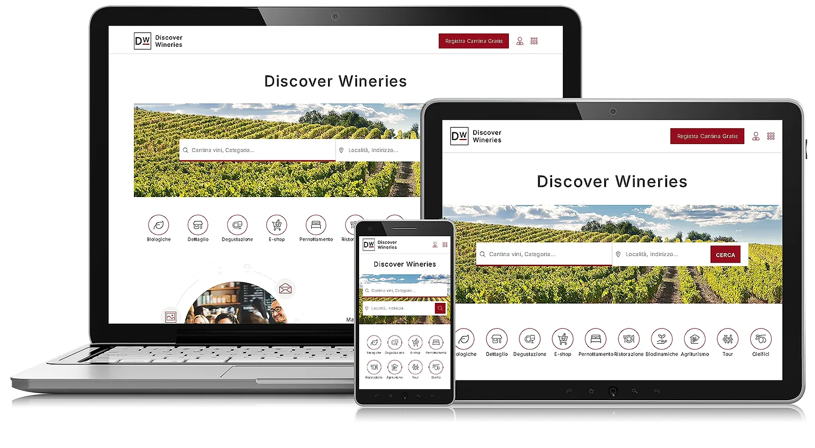 Crea gratuitamente il profilo della tua cantina su Discover Wineries